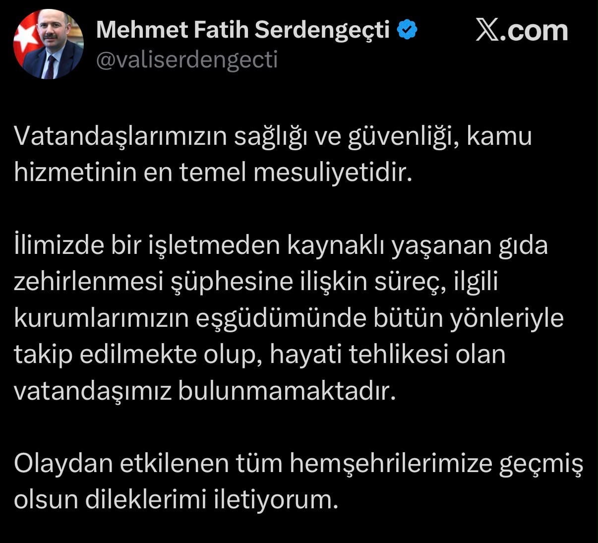 VALİ AÇIKLAMA