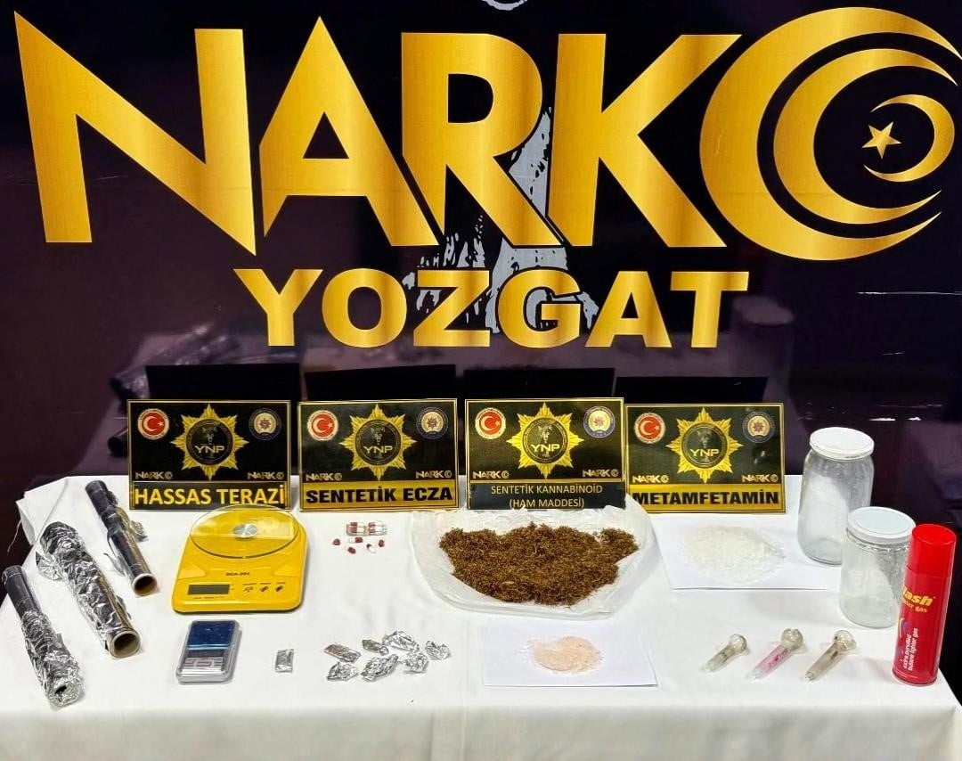YOZGAT’TA DÜZENLENEN UYUŞTURUCU OPERASYONUNDA 1 KİŞİ TUTUKLANDI.-