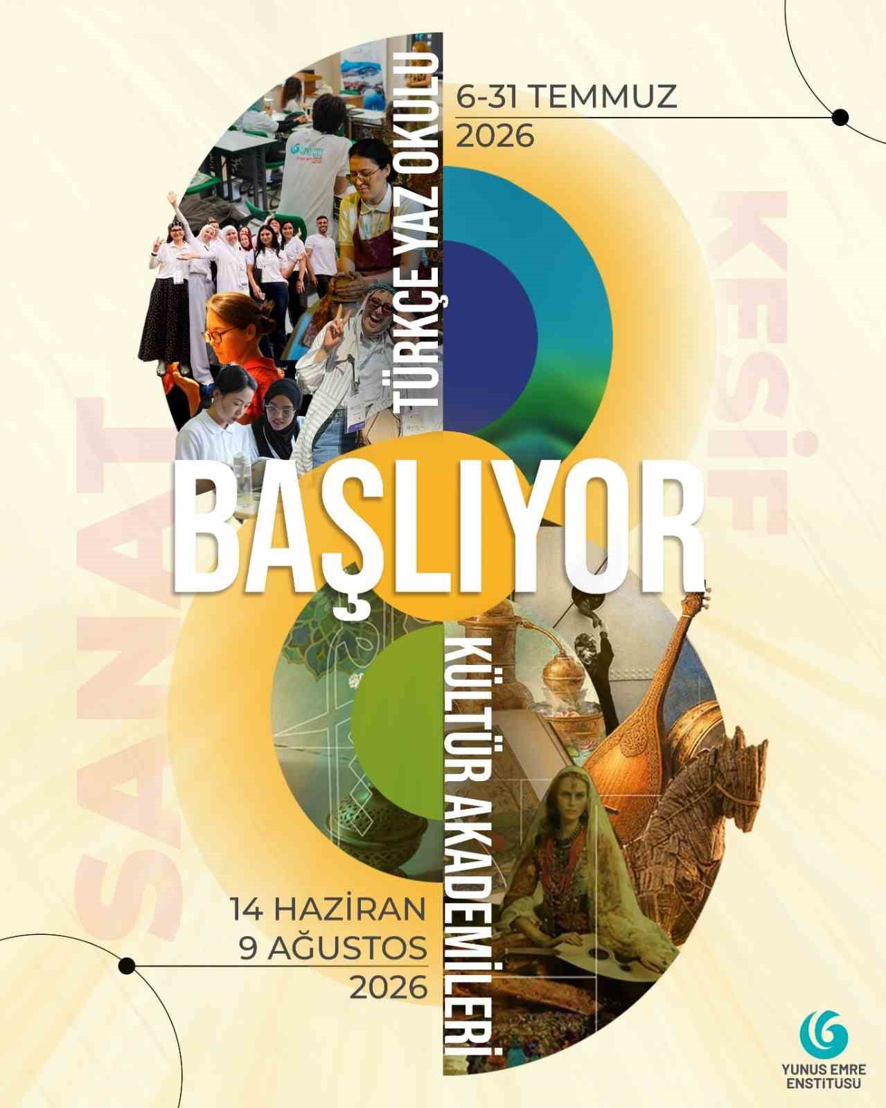 YUNUS EMRE ENSTİTÜSÜ (YEE) YAZ AYLARINDA KÜLTÜR, SANAT VE EĞİTİM ALANLARINDA YÜZLERCE KATILIMCININ...