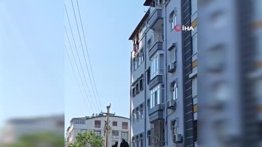 5 katlı binanın terasındaki yaşanan can pazarının yeni görüntüleri ortaya çıktı
