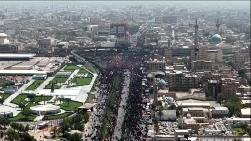 ABD'nin İran'a düzenlediği saldırıda hayatını kaybeden İran dini lideri Ali Hamaney için Irak'ın...