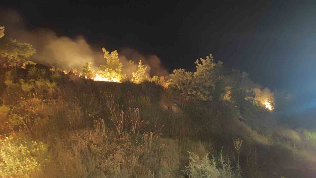 ADIYAMAN'IN GÖLBAŞI İLÇESİNDE ÇIKAN ÖRTÜ YANGINI SÖNDÜRÜLDÜ.