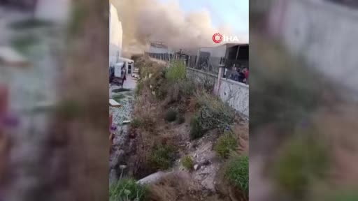 Afyonkarahisar'da sucuk fabrikasında yangın