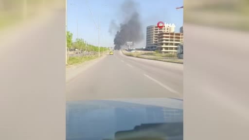 Ankara’da bir inşaatın şantiyesinde çıkan yangın söndürüldü