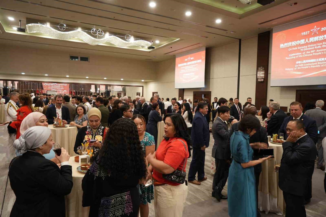 ANKARA’DA ÇİN HALK KURTULUŞ ORDUSU’NUN KURULUŞUNUN 99. YIL DÖNÜMÜ DÜZENLENEN RESEPSİYON İLE...