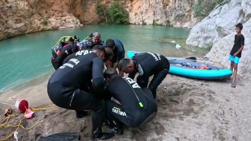 ANTALYA’DA HAFTA SONUNU DEĞERLENDİRMEK İÇİN GELDİĞİ KAPUZ KANYONU’NDA SUYA GİREN VE BİR DAHA...