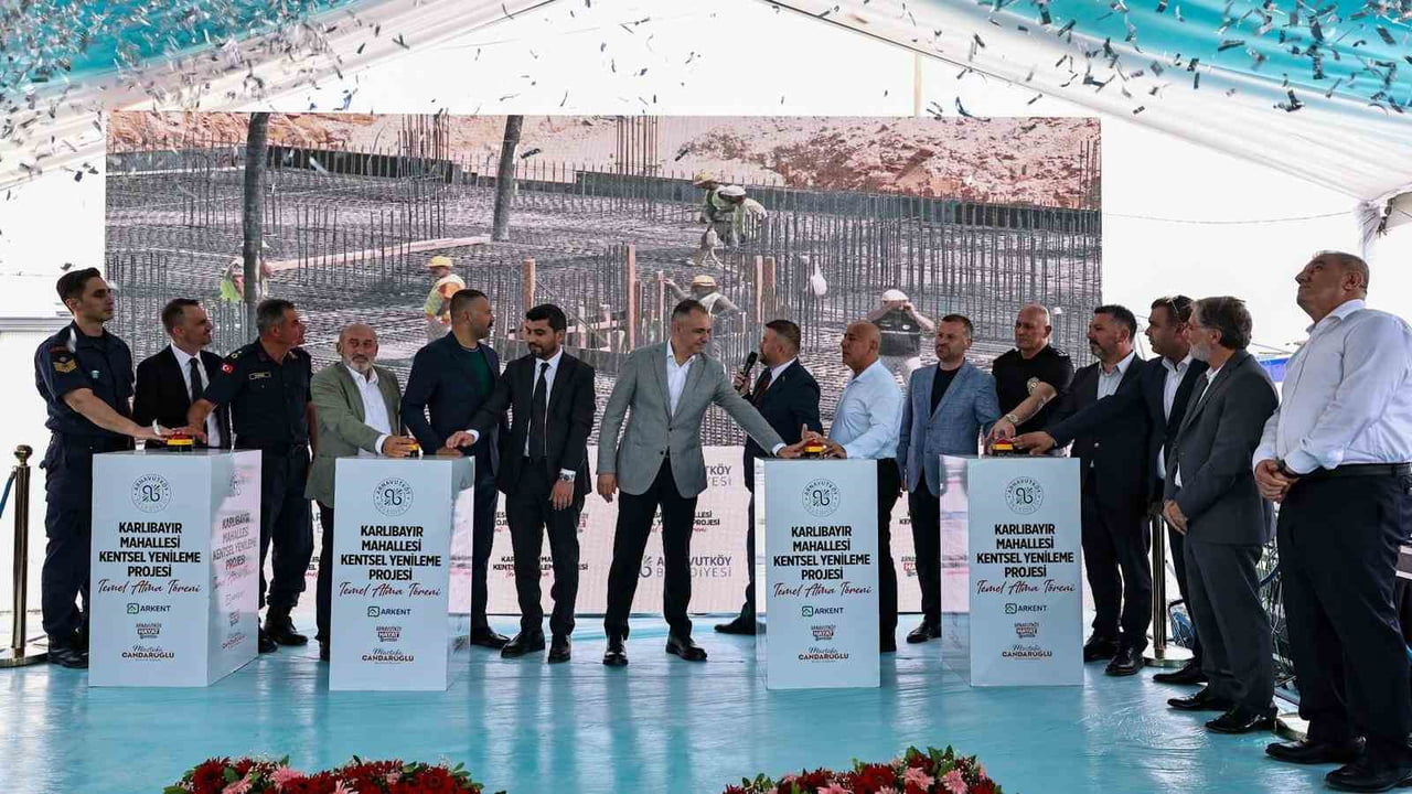 ARNAVUTKÖY BELEDİYESİ TARAFINDAN 10 BİN METREKARE İNŞAAT ALANINA YAPILACAK 64 KONUTUN TEMEL ATMA...