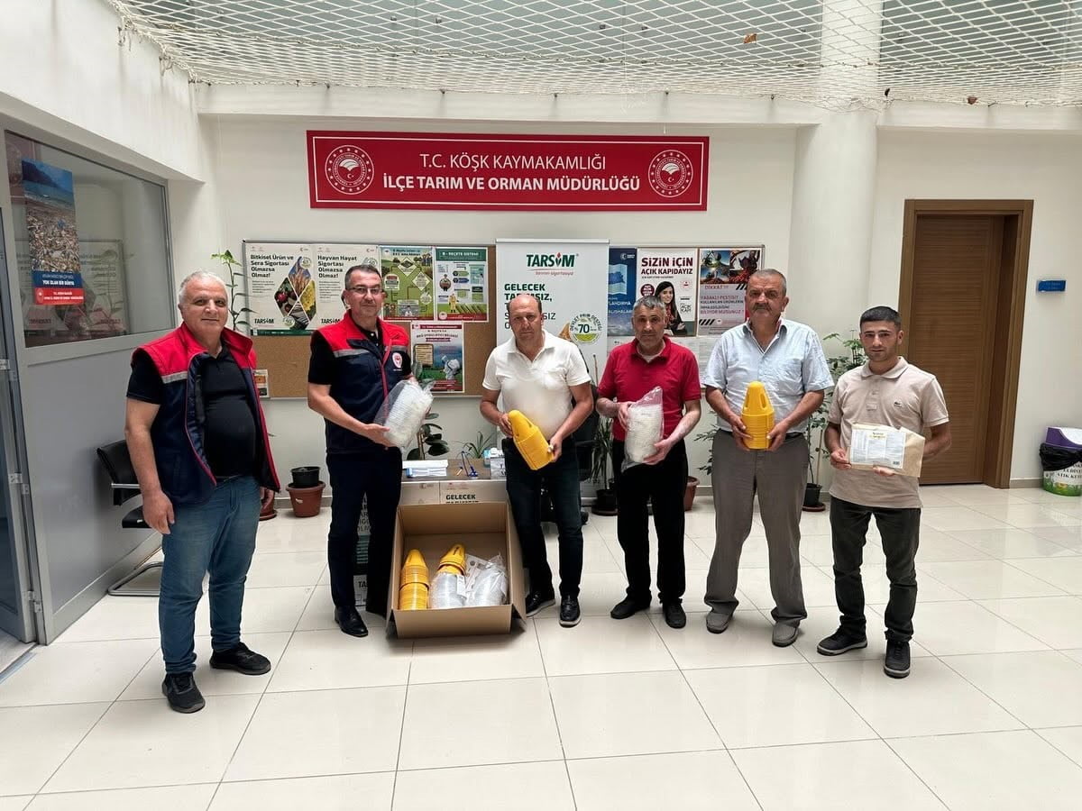 AYDIN'IN KÖŞK İLÇESİNDE, AKDENİZ MEYVE SİNEĞİYLE MÜCADELE KAPSAMINDA ÜRETİCİLERE YÜZDE 50 HİBELİ...