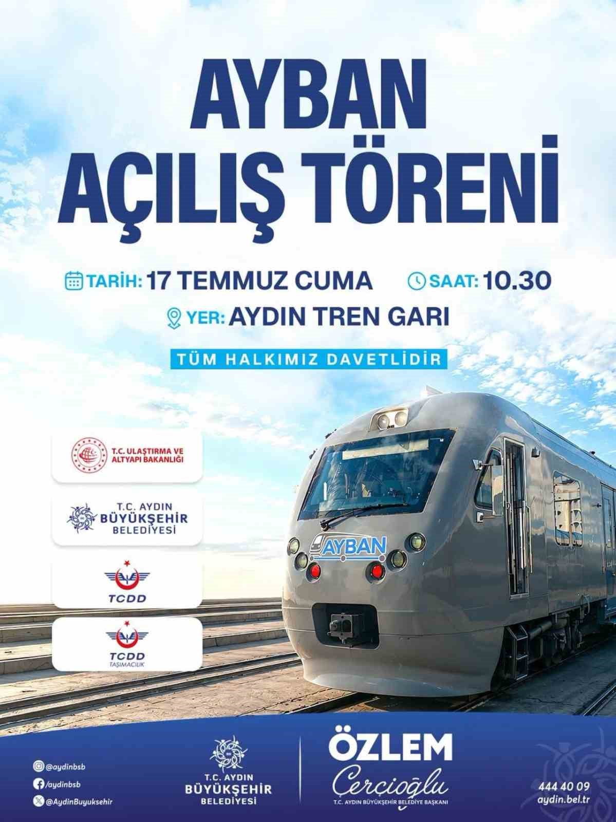 AYDIN BÜYÜKŞEHİR BELEDİYE BAŞKANI ÖZLEM ÇERÇİOĞLU, KENT İÇİ ULAŞIMI RAHATLATMASI HEDEFLENEN AYBAN...