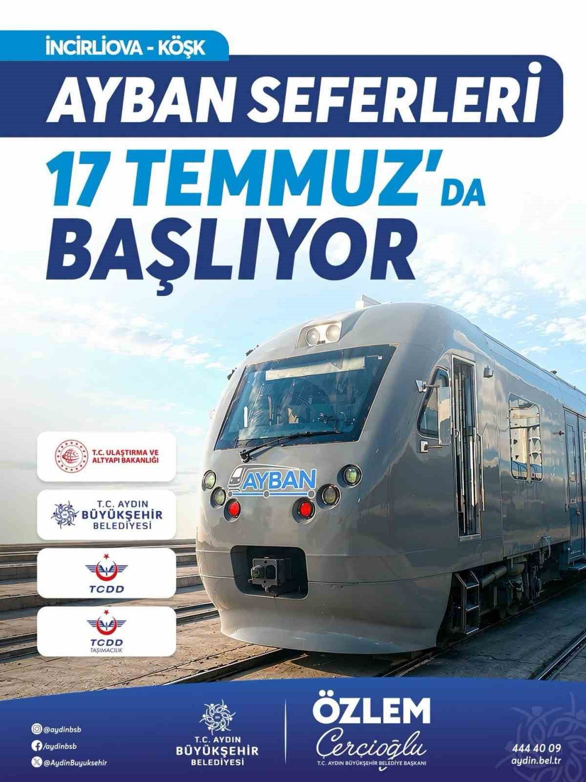 AYDIN BÜYÜKŞEHİR BELEDİYESİ'NİN KENT İÇİ ULAŞIMI GÜÇLENDİRMEK AMACIYLA HAYATA GEÇİRDİĞİ AYBAN, 17...