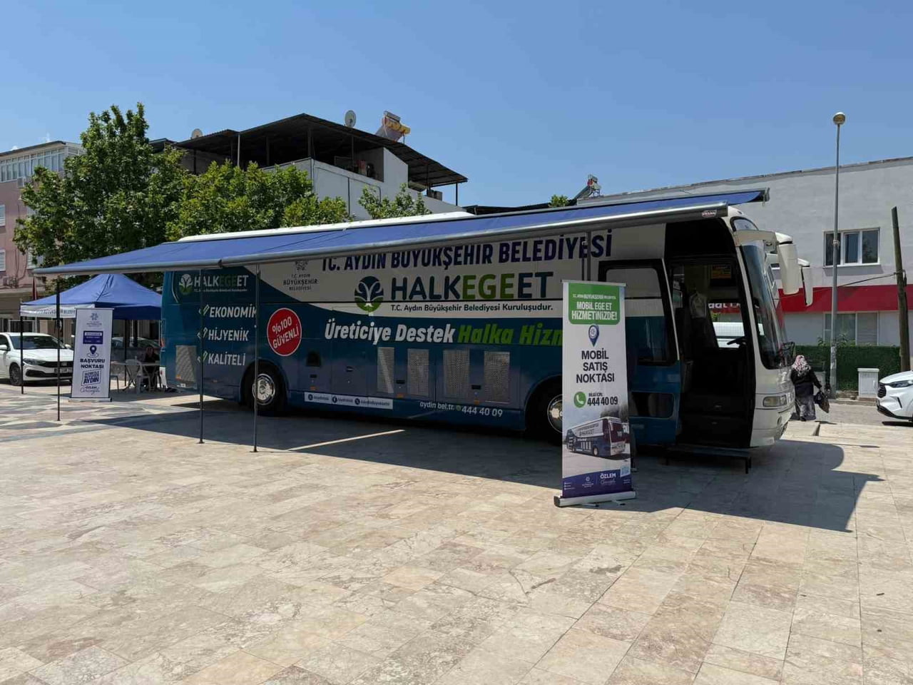 AYDIN BÜYÜKŞEHİR BELEDİYESİ MOBİL HALK EGE ET YENİPAZAR’DA