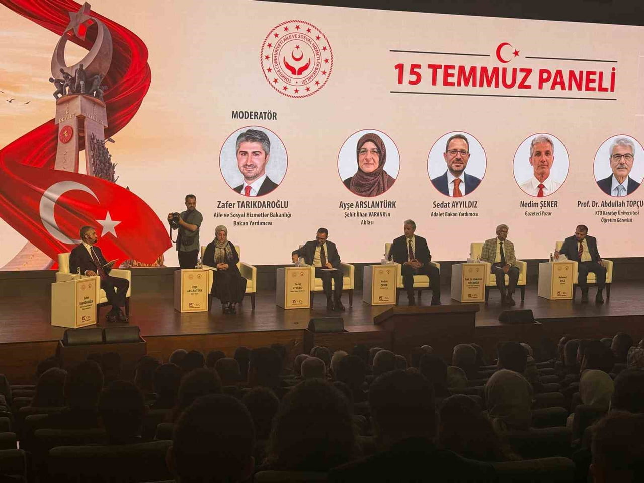 BAKAN GÖKTAŞ, ANKARA'DA DÜZENLENEN "İRADE BİZİM, ZAFER BİZİM 15 TEMMUZ" PANELİNE KATILDI.