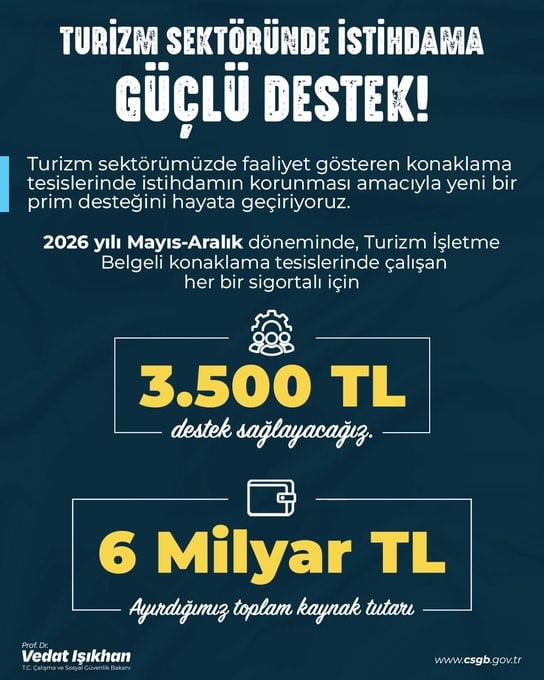 BAKAN IŞIKHAN, SOSYAL MEDYA HESABINDAN PAYLAŞIM YAPTI