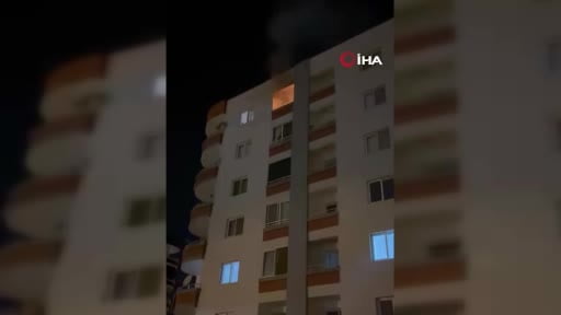Balkonda tüp patladı yangın çıktı