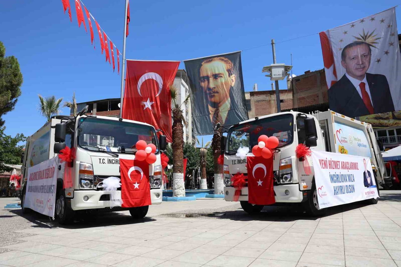 BAŞKAN KAYA'DAN İNCİRLİOVA'YA SON ÜÇ YILDA 23 YENİ ARAÇ