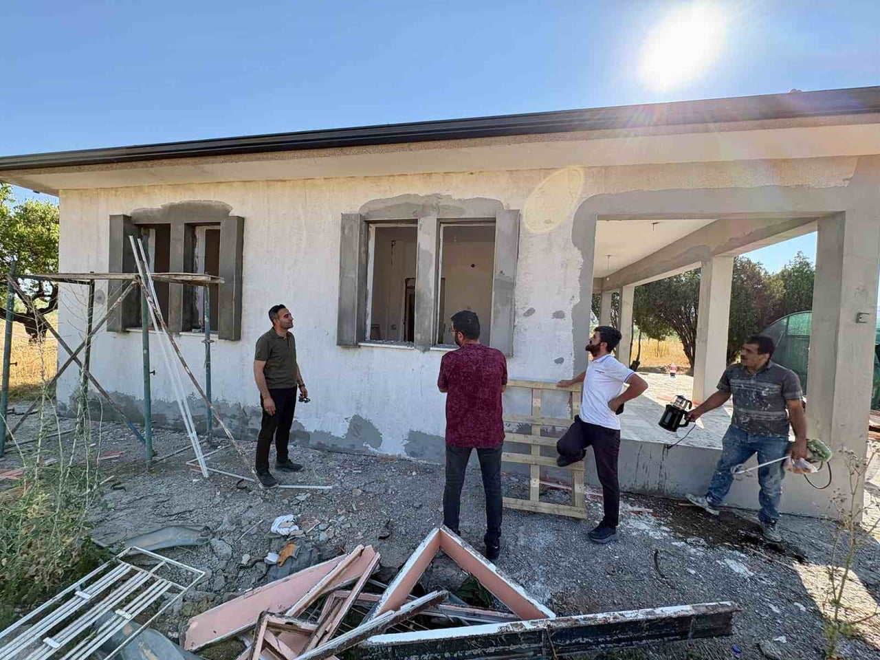 BAŞKAN ULUTAŞ DEVAM EDEN YATIRIMLARI İNCELEDİ