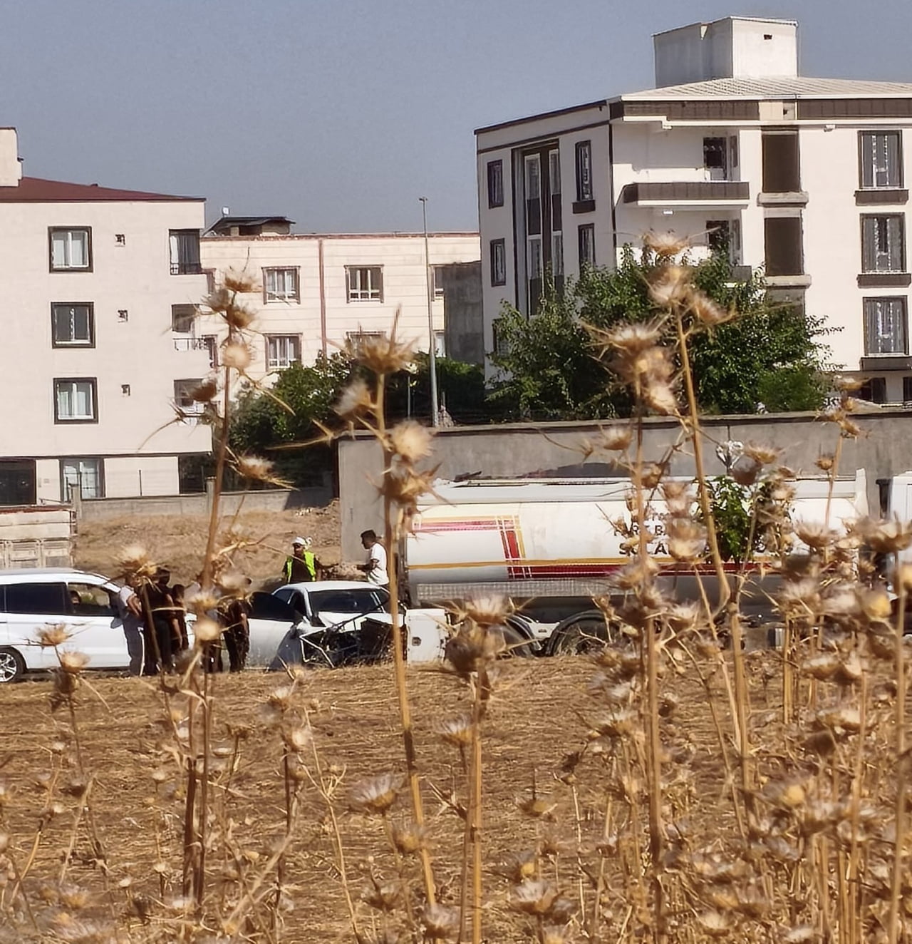 BATMAN'DA TIRIN OTOMOBİLE ÇARPMASI SONUCU 3 KİŞİ YARALANDI.