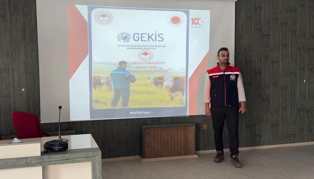 BAYBURT’TA VETERİNER HEKİMLERE GEKİS SİSTEMİ ANLATILDI
