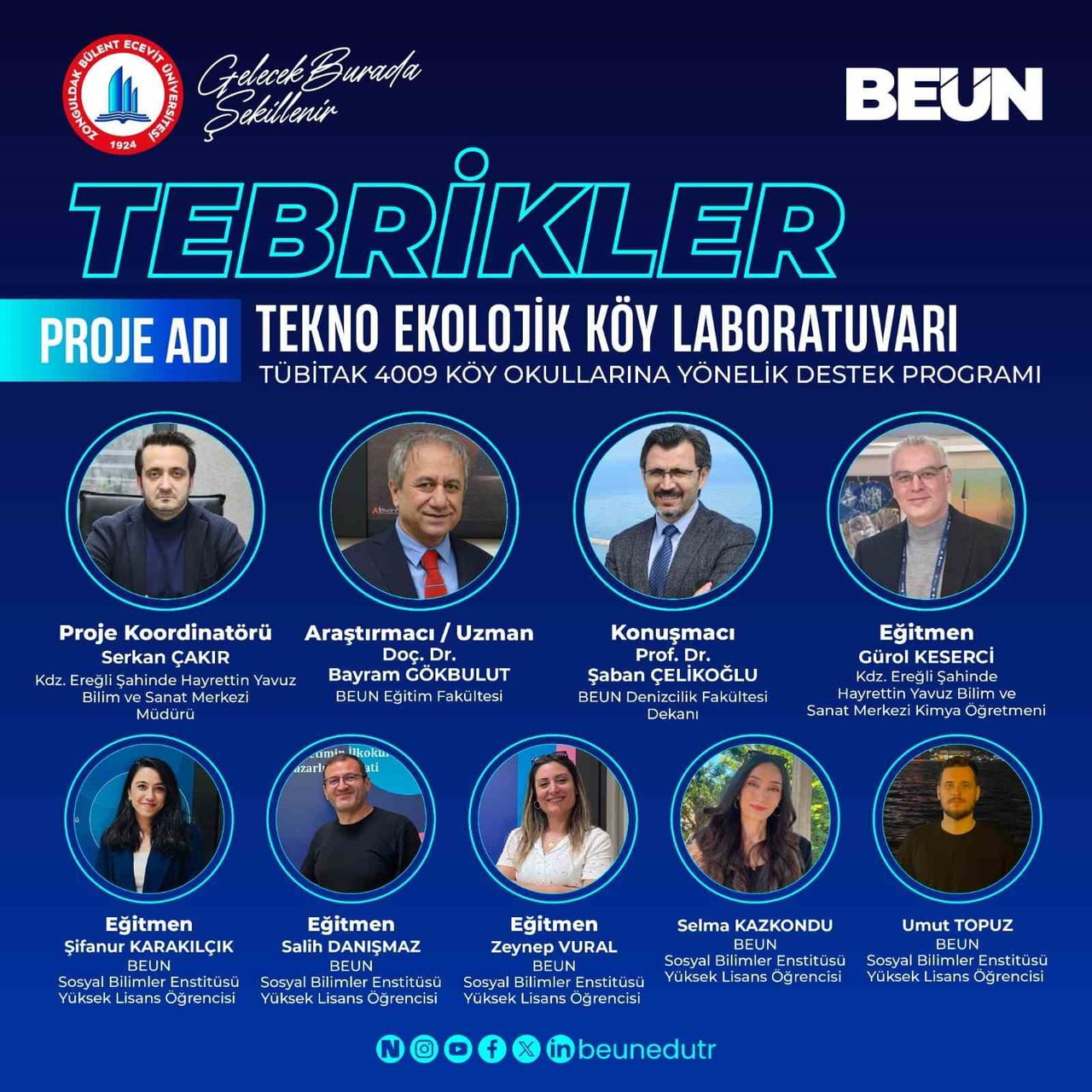 BEUN'UN PROJESİNE TÜBİTAK'TAN DESTEK