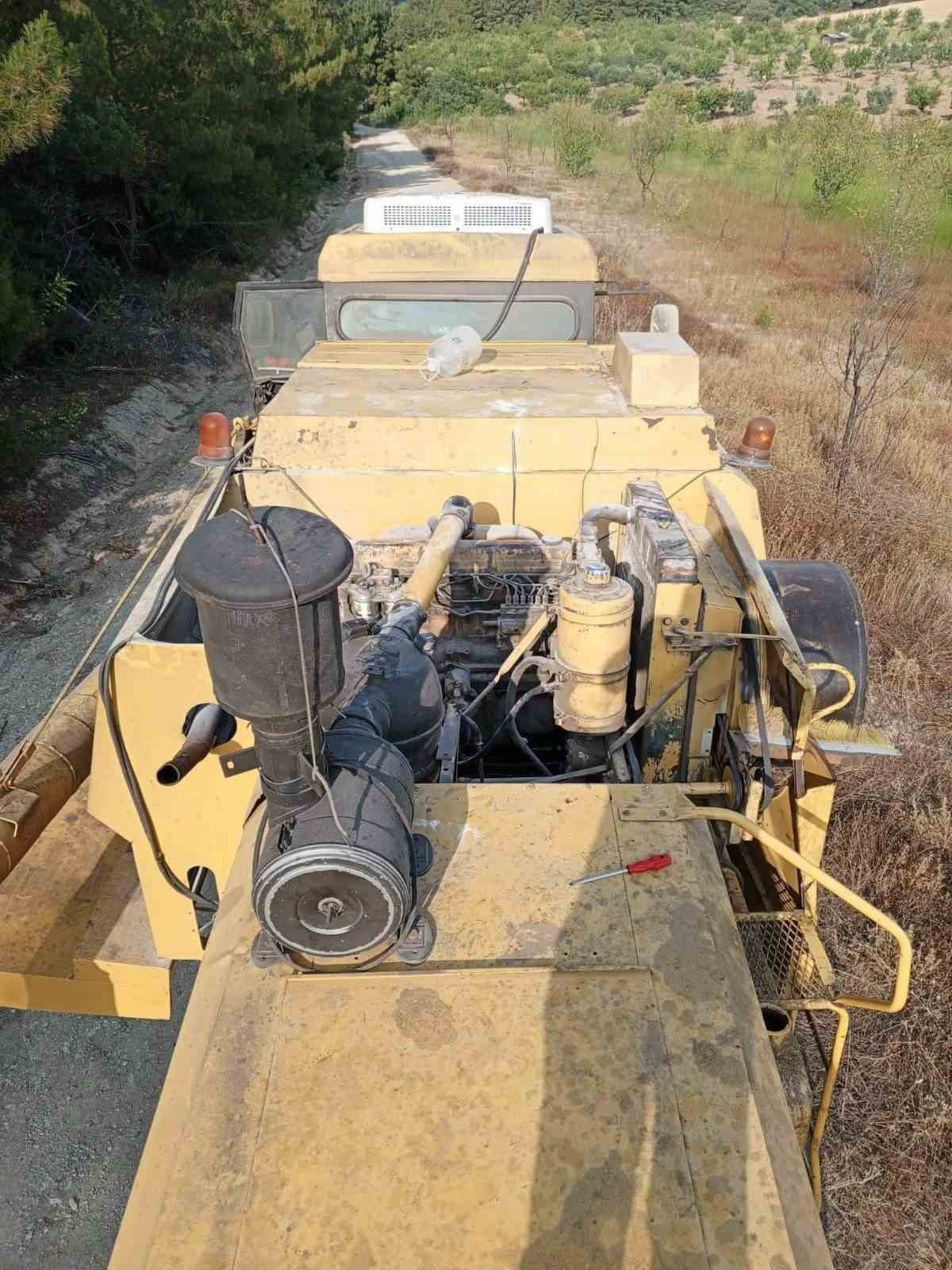 BİLECİK’TE HASAT SIRASINDA YANGIN TEDBİRLERİNE UYMAYARAK SU TANKERİ BULUNDURMADAN BİÇERDÖVER...