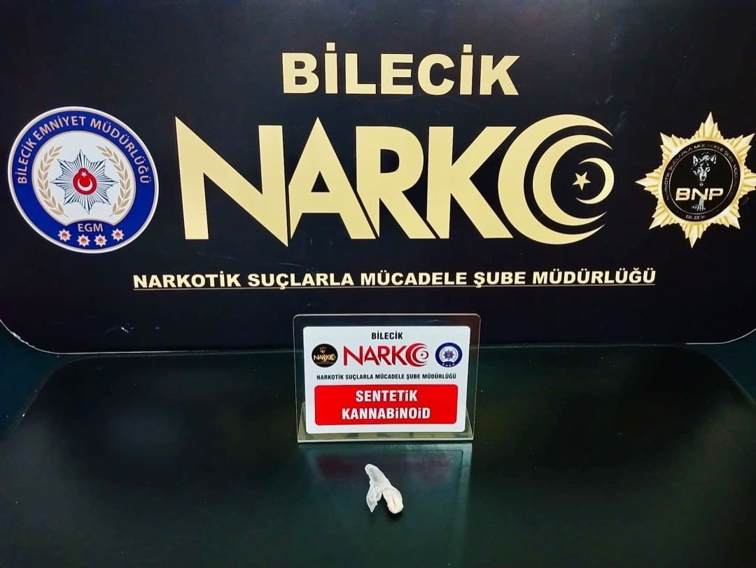 BİLECİK’TE UYUŞTURUCU OPERASYONU: 1 GÖZALTI