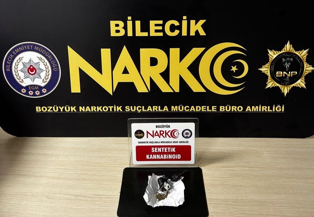 BİLECİK’TE UYUŞTURUCU OPERASYONU: 1 GÖZALTI