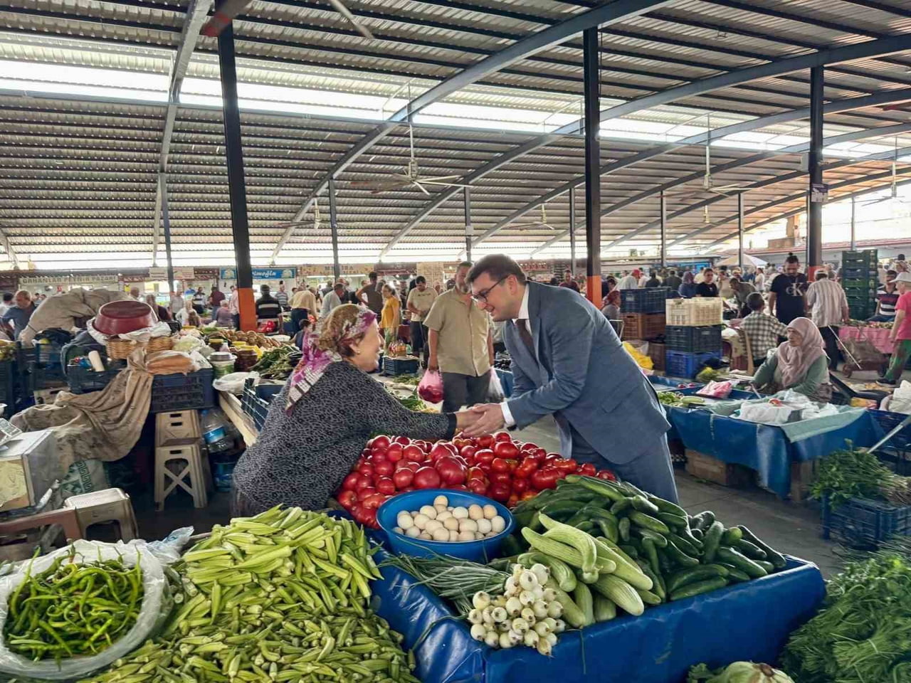 BOZDOĞAN KAYMAKAMLIĞI GÖREVİNE BAŞLAYAN HÜSEYİN ŞAMİL SÖZEN, İLÇE EMNİYET AMİR VEKİLİ KOMİSER...