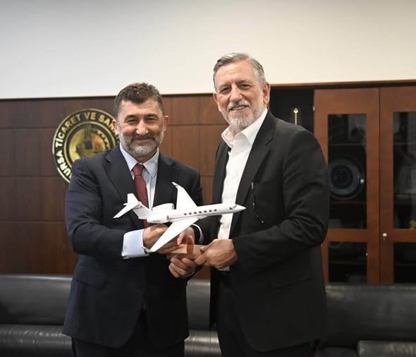 BURSA TİCARET VE SANAYİ ODASI'NDA (BTSO), VATANJET YÖNETİCİLERİ İLE GERÇEKLEŞTİRİLEN TOPLANTIDA...