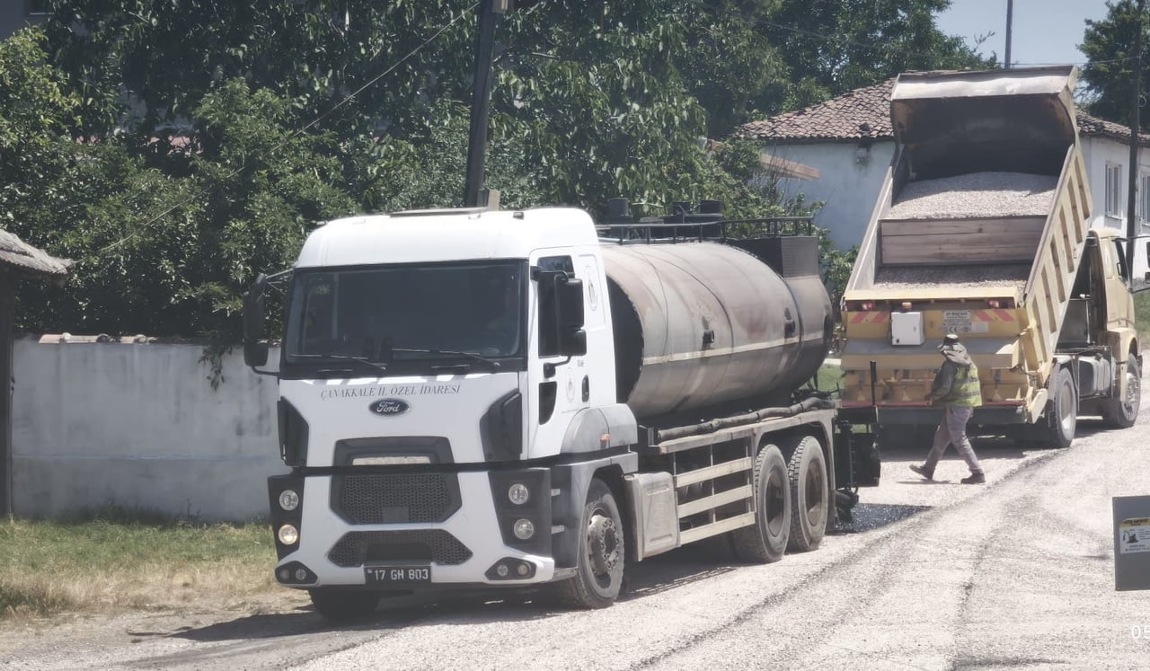 ÇANAKKALE İL ÖZEL İDARESİ YOL VE ULAŞIM HİZMETLERİ MÜDÜRLÜĞÜ TARAFINDAN İL GENELİ KÖY YOLLARINDA...