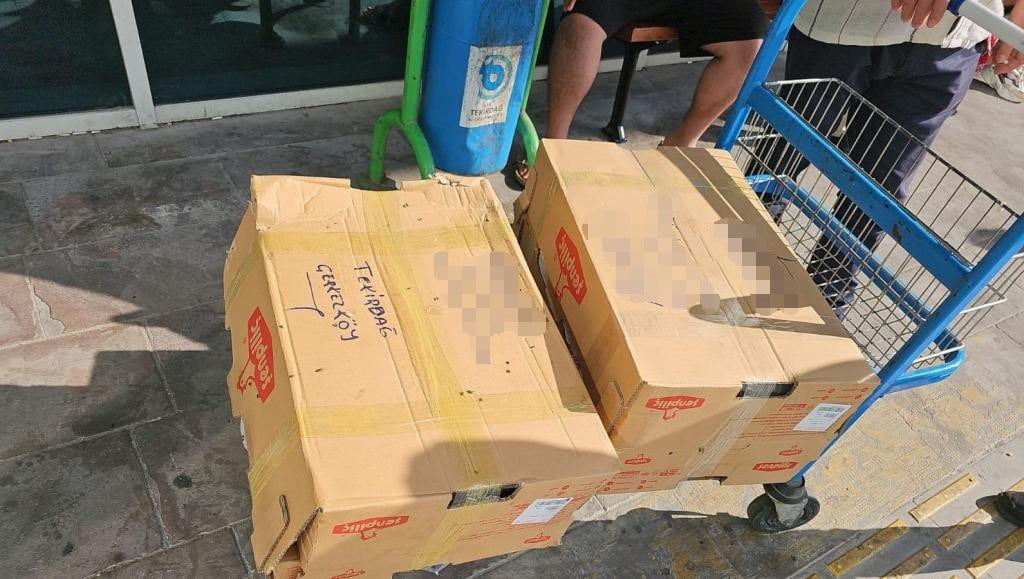 ÇERKEZKÖY OTOGARI'NDA ZABITA EKİPLERİNİN DENETİMLERİNDE UYGUN KOŞULLARDA TAŞINMADIĞI BELİRLENEN...
