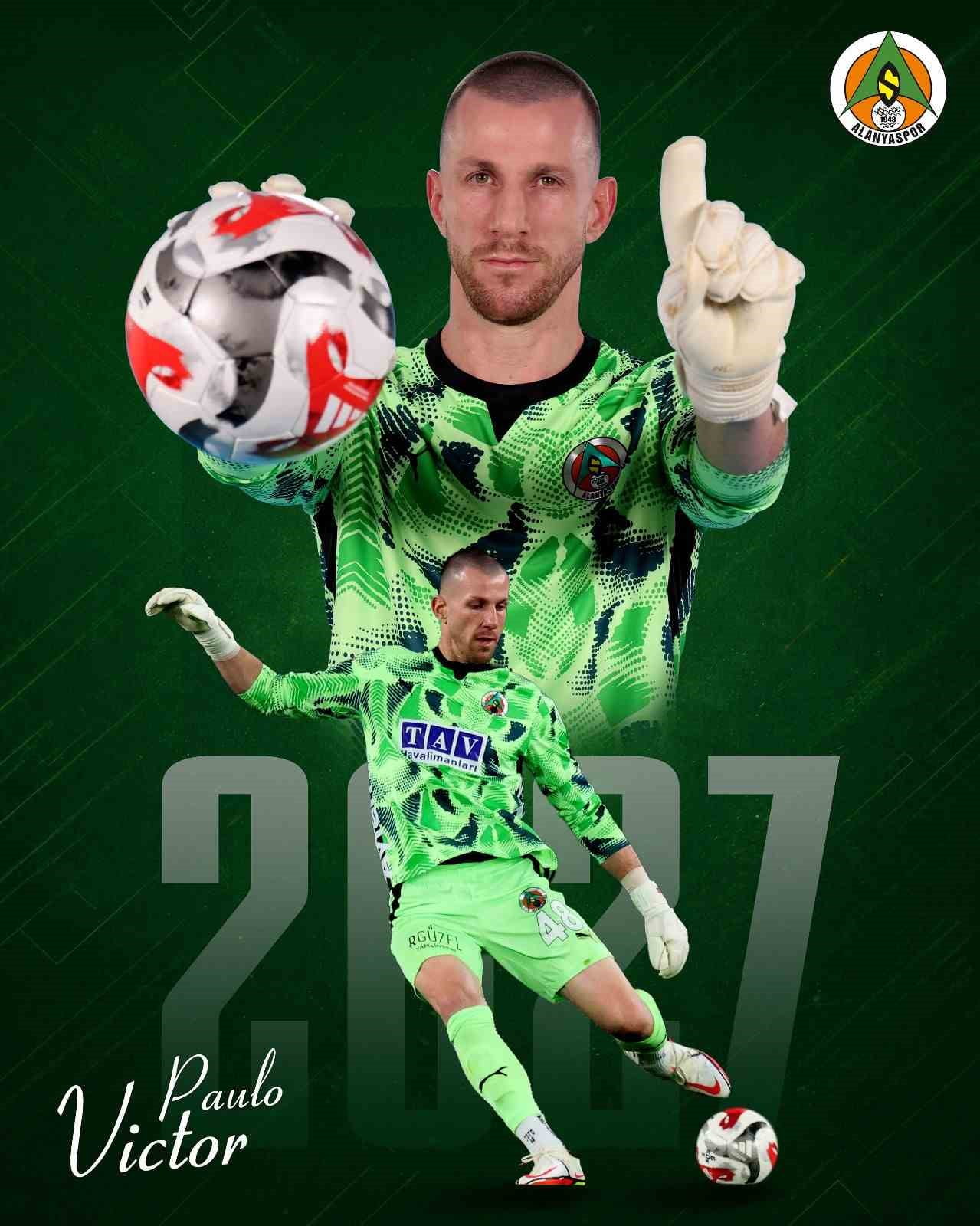 CORENDON ALANYASPOR, BREZİLYALI KALECİ PAULO VİCTOR'UN SÖZLEŞMESİNİ 1 YIL UZATTIĞINI...