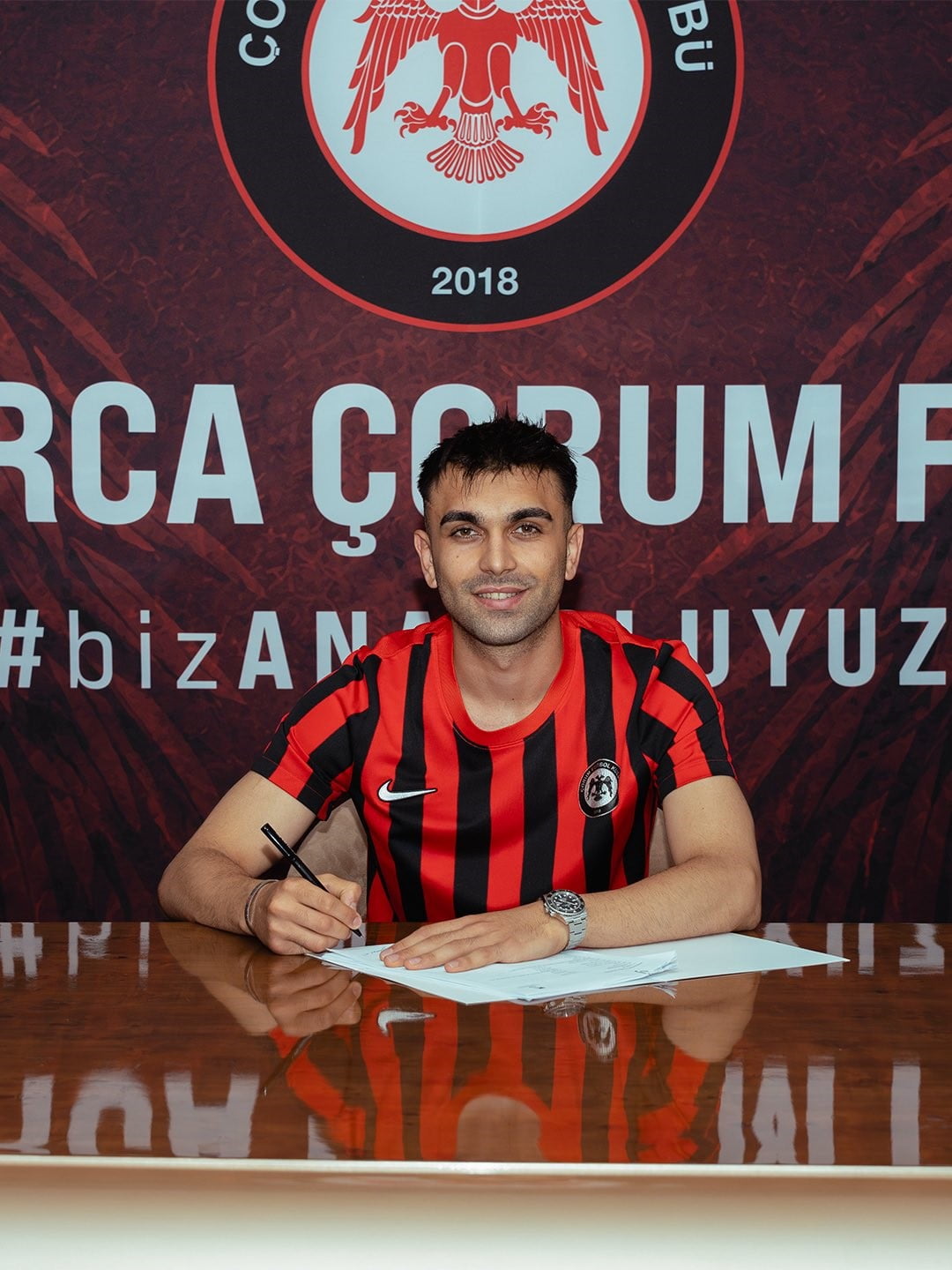ÇORUM FK, SOL KANAT OYUNCUSU EMİRCAN GÜRLÜK İLE 2+1 YILLIK SÖZLEŞME İMZALADI.