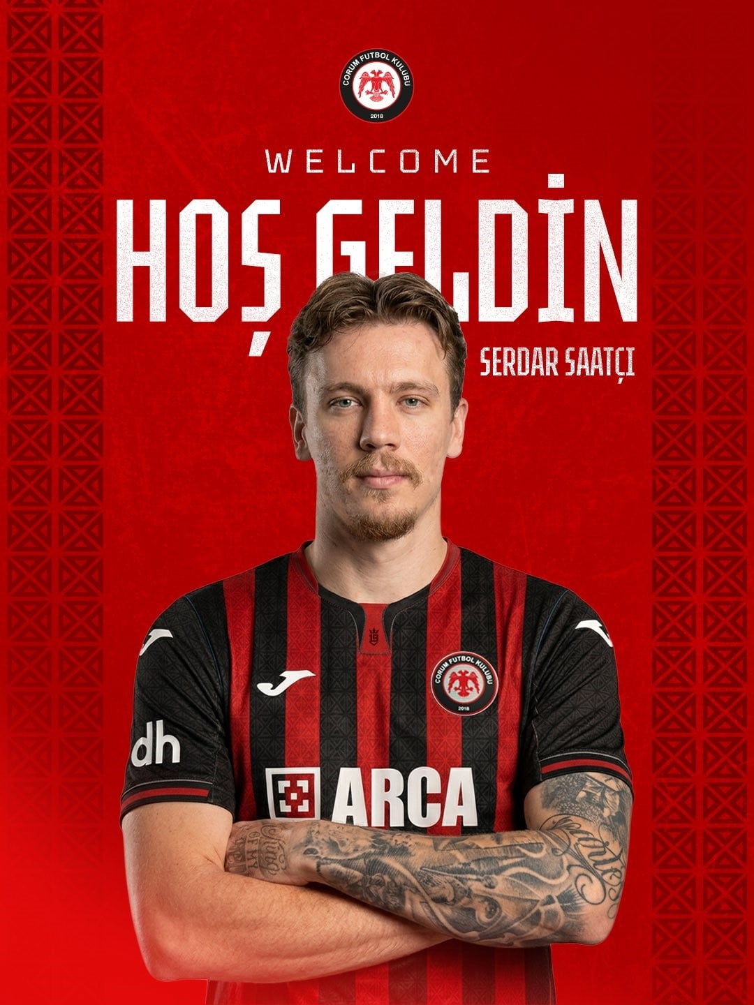 ÇORUM FK, TRABZONSPOR'DAN SERDAR SAATÇI'YI 3+1 YILLIK SÖZLEŞMEYLE RENKLERİNE BAĞLADI.
