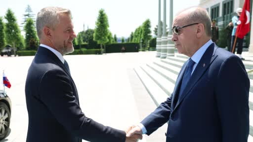 Cumhurbaşkanı Erdoğan, Slovakya Cumhurbaşkanı Pellegrini ile görüştü