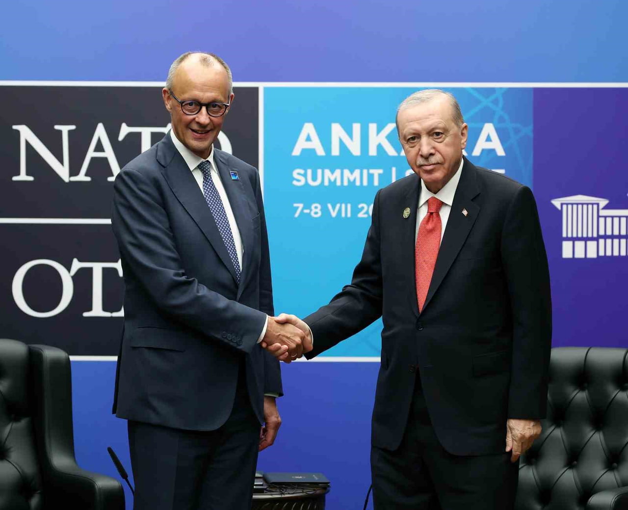 CUMHURBAŞKANI RECEP TAYYİP ERDOĞAN, ALMANYA BAŞBAKANI FRİEDRİCH MERZ İLE BİR ARAYA GELDİ