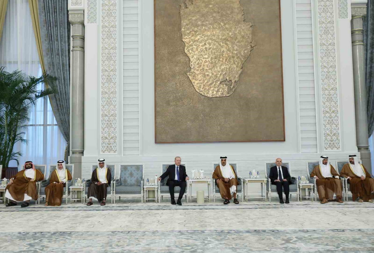 CUMHURBAŞKANI RECEP TAYYİP ERDOĞAN, ESKİ KATAR EMİRİ ŞEYH HAMAD BİN KHALİFA AL THANİ'NİN ÖLÜMÜNÜN...