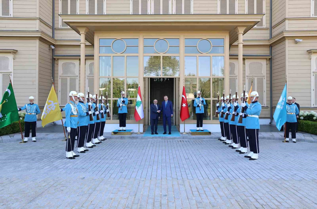 CUMHURBAŞKANI RECEP TAYYİP ERDOĞAN, LÜBNAN BAŞBAKANI NEVVAF SELAM İLE ÇALIŞMA YEMEĞİNDE BİR ARAYA...