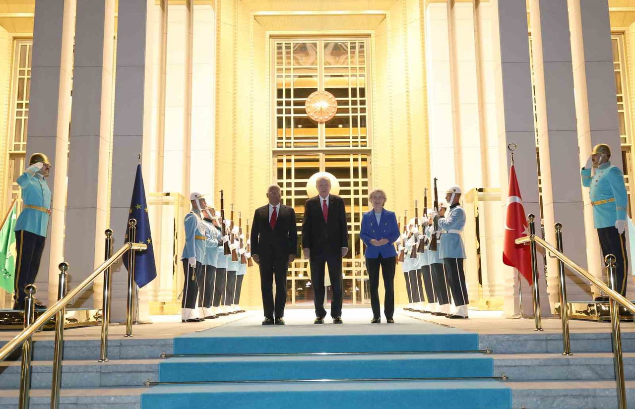 CUMHURBAŞKANI RECEP TAYYİP ERDOĞAN, NATO LİDERLER ZİRVESİ İÇİN ANKARA’DA BULUNAN AB KONSEYİ...