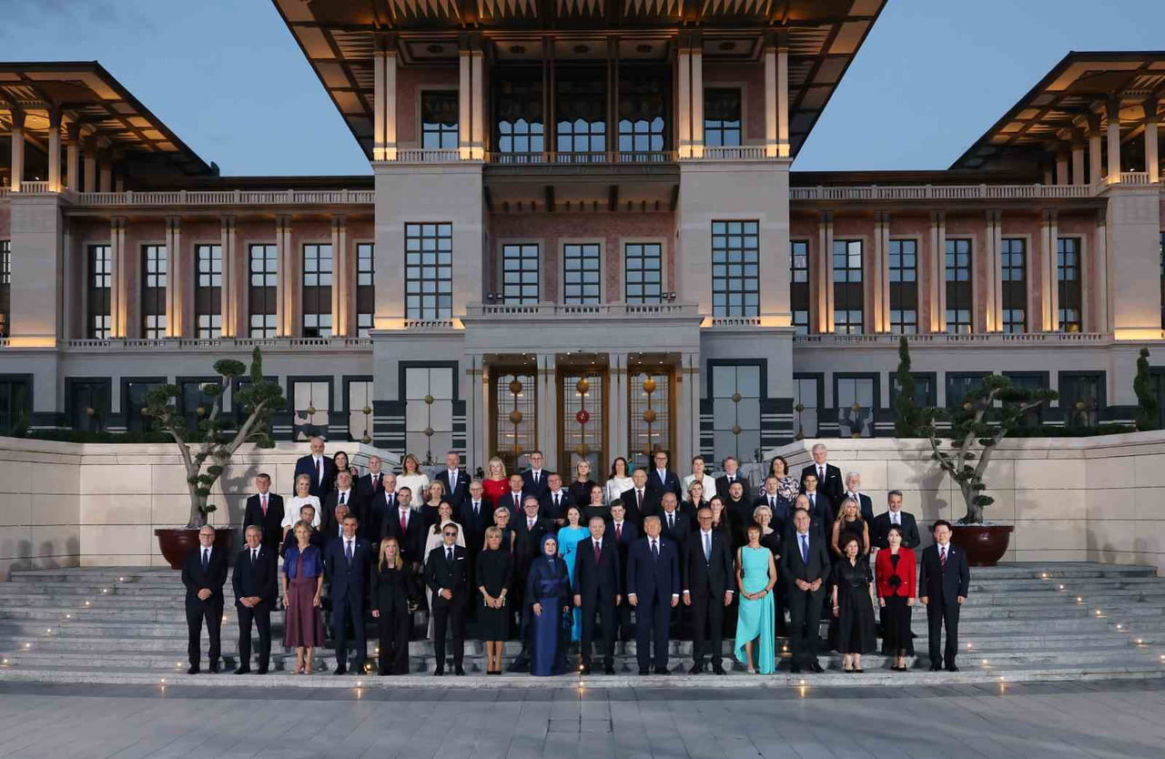 CUMHURBAŞKANI RECEP TAYYİP ERDOĞAN VE EŞİ EMİNE ERDOĞAN, NATO ZİRVESİ KAPSAMINDA ANKARA'DA BULUNAN...