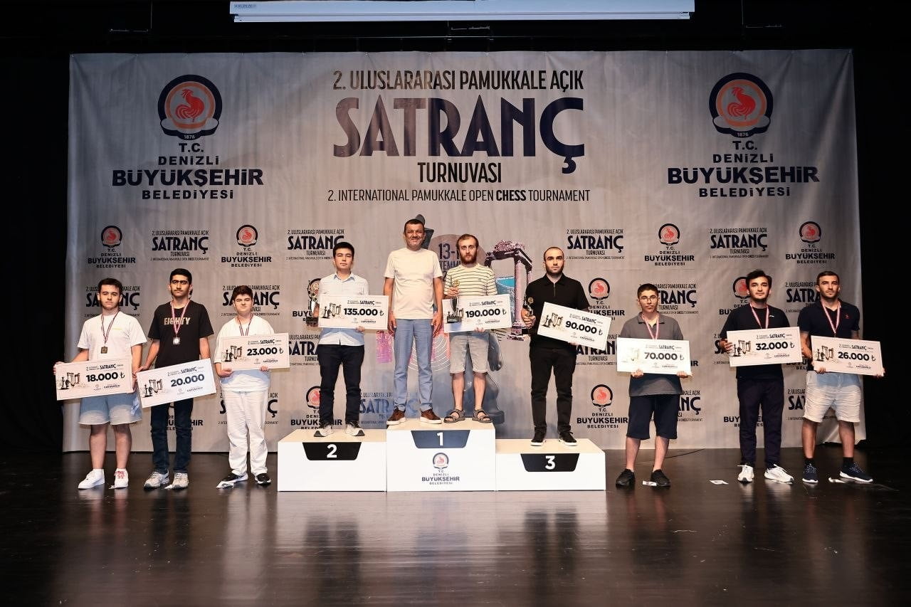 DENİZLİ BÜYÜKŞEHİR BELEDİYESİ’NİN EV SAHİPLİĞİNDE DÜZENLENEN TÜRKİYE’NİN EN YÜKSEK ÖDÜLLÜ SATRANÇ...