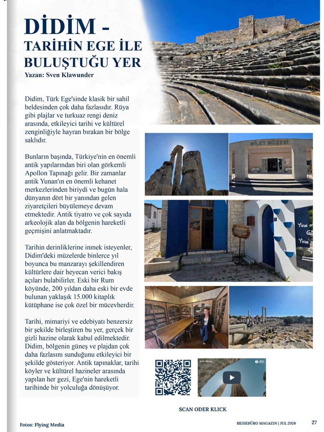 DİDİM, ALMANYA’DAKİ BİR DERGİDE TANITILDI