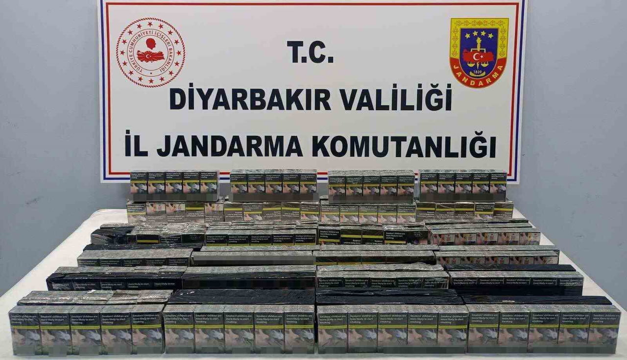 DİYARBAKIR'DA JANDARMA EKİPLERİNCE ÇOK SAYIDA GÜMRÜK KAÇAĞI ÜRÜN ELE GEÇİRİLDİ.