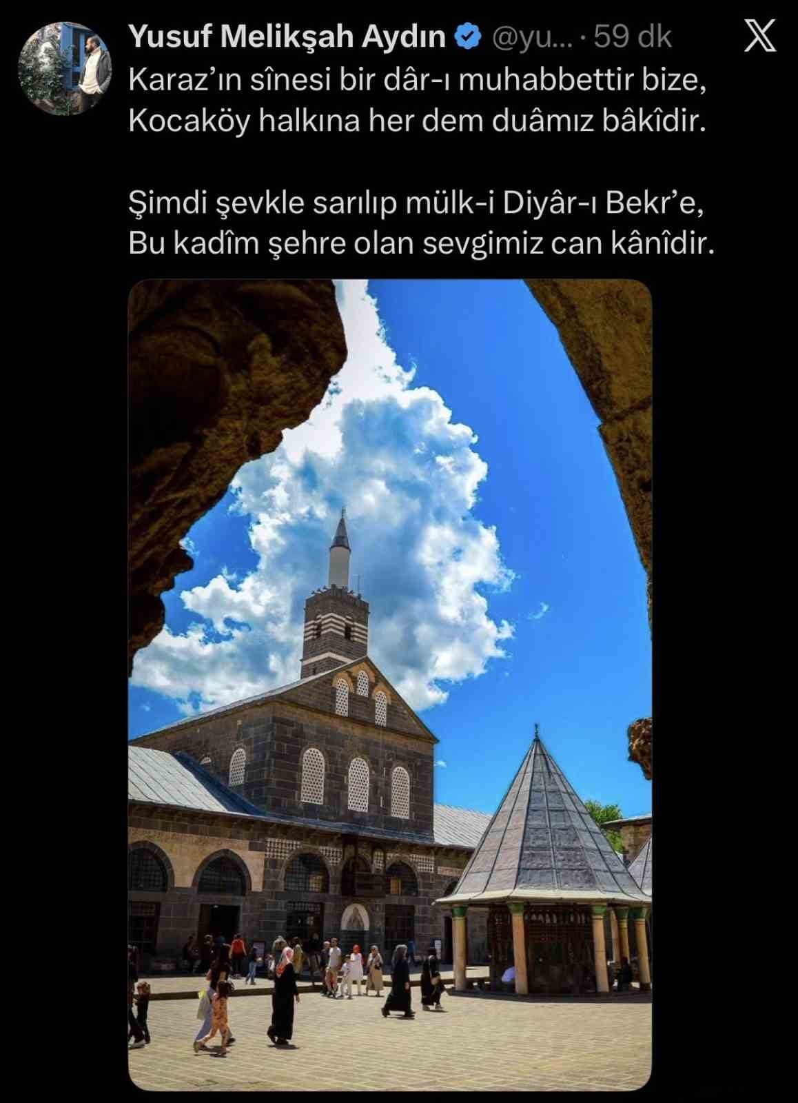 DİYARBAKIR VALİ YARDIMCILIĞINA ATANAN YUSUF MELİKŞAH AYDIN, KENTTE HİZMETKAR OLACAĞINI KENDİNE HAS...