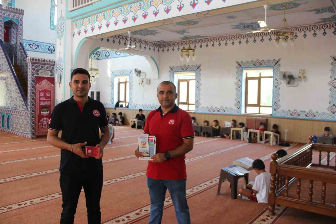 DÜZCE 112 ACİL ÇAĞRI MERKEZİ EKİPLERİ, GÜZELBAHÇE MAHALLESİ HZ. ALİ CAMİİ YAZ KUR'AN KURSU...