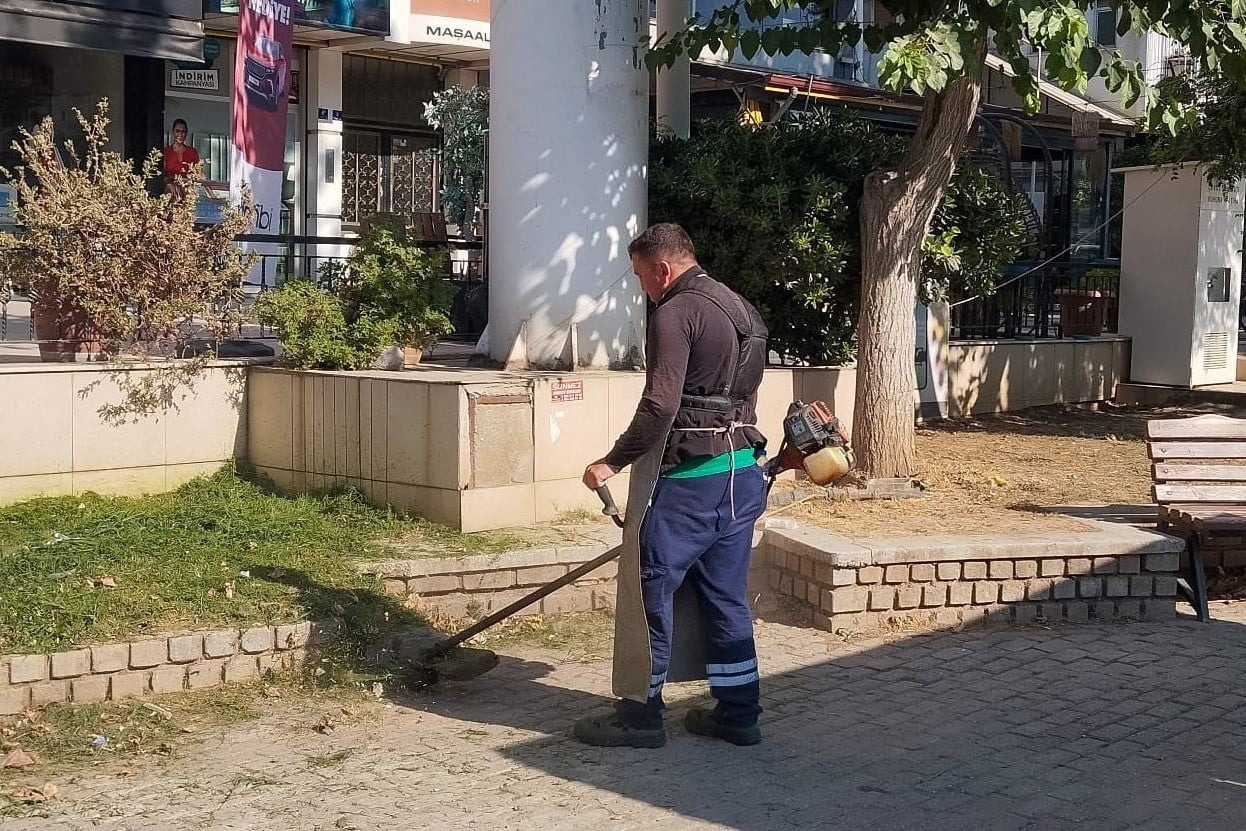 EFELER BELEDİYESİ’NDEN YEŞİL ALANLARDA ÇALIŞMA