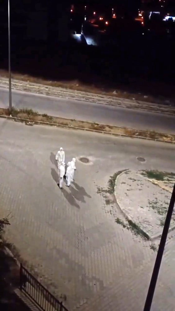 ELBİSTAN'DA GECE GÖRÜLEN BEYAZ KORUYUCU TULUM GİYEN ŞAHISLAR MERAK UYANDIRDI