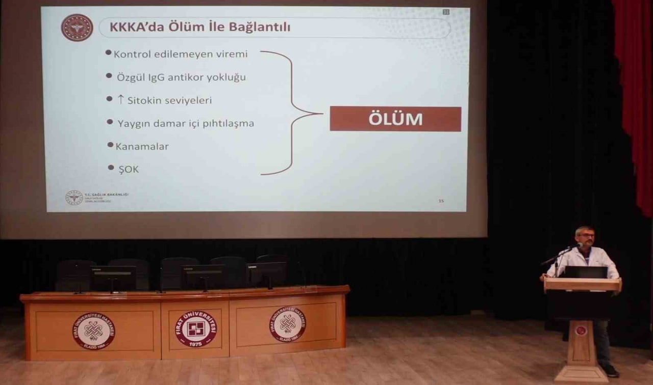FIRAT ÜNİVERSİTESİ HASTANESİ’NDE SAĞLIK ÇALIŞANLARINA KIRIM KONGO KANAMALI ATEŞİ (KKKA) EĞİTİMİ...