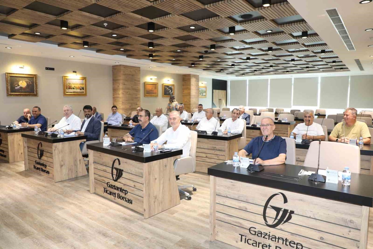 GAZİANTEP TİCARET BORSASI (GTB) TEMMUZ AYI OLAĞAN MECLİS TOPLANTISI, GTB MECLİS BAŞKANI AHMET...
