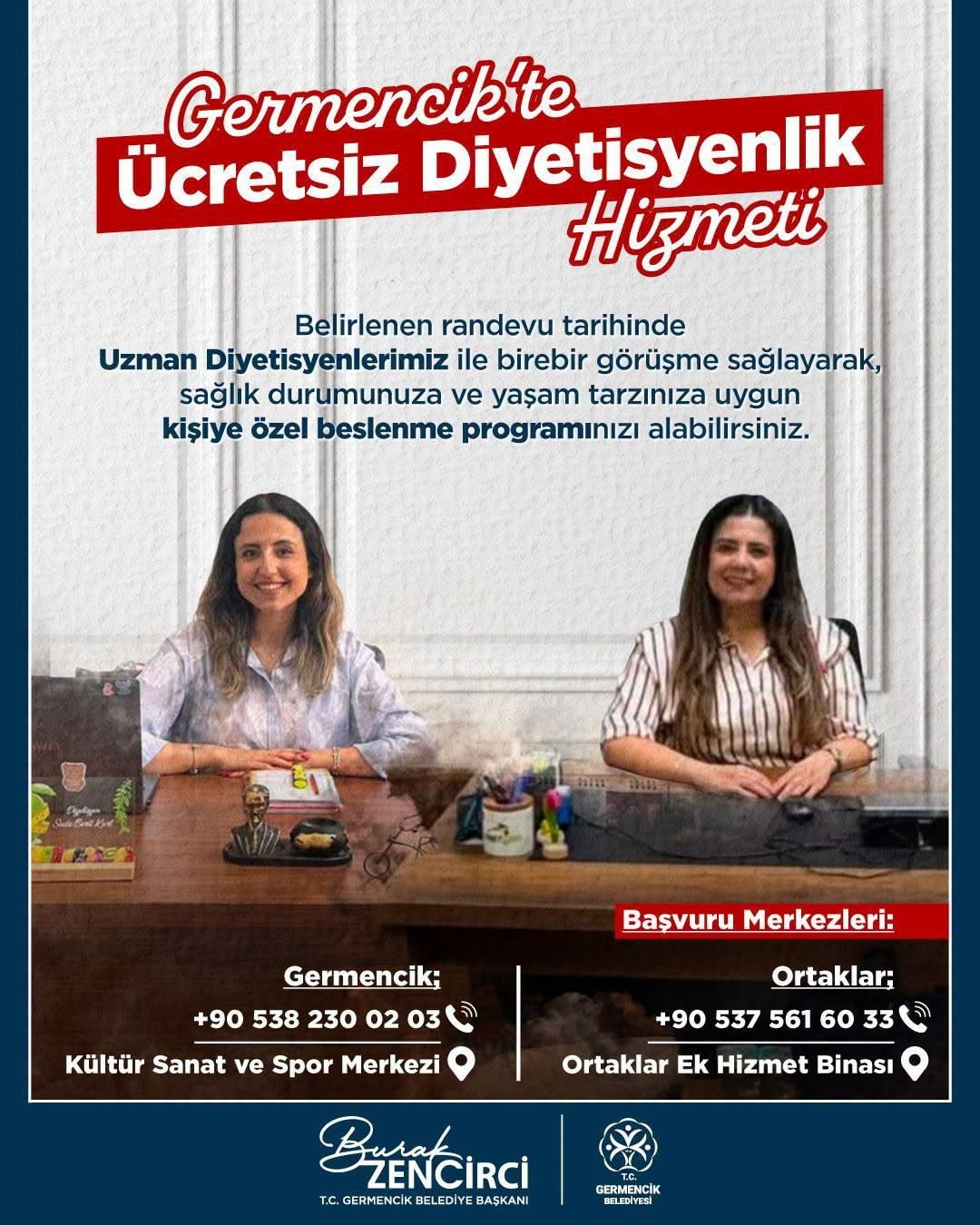GERMENCİK BELEDİYESİ, SAĞLIKLI YAŞAMI TEŞVİK ETMEK AMACIYLA VATANDAŞLARA YÖNELİK ÜCRETSİZ DİYET VE...