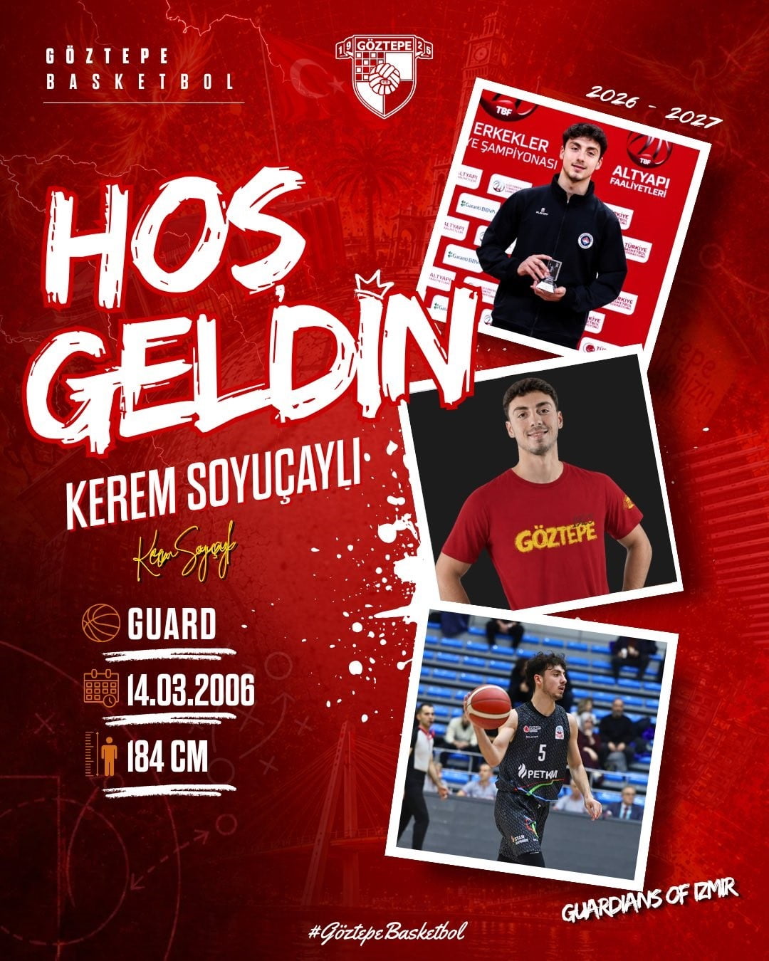 GÖZTEPE BASKETBOL, KEREM SOYUÇAYLI’YI KADROSUNA KATTI